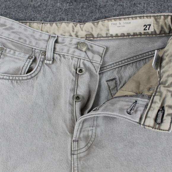 Rag Bone Jeans Womens 27 Maya High Rise Shorty Wide Leg Dust Gray Denim Casual - Picture 5 of 16